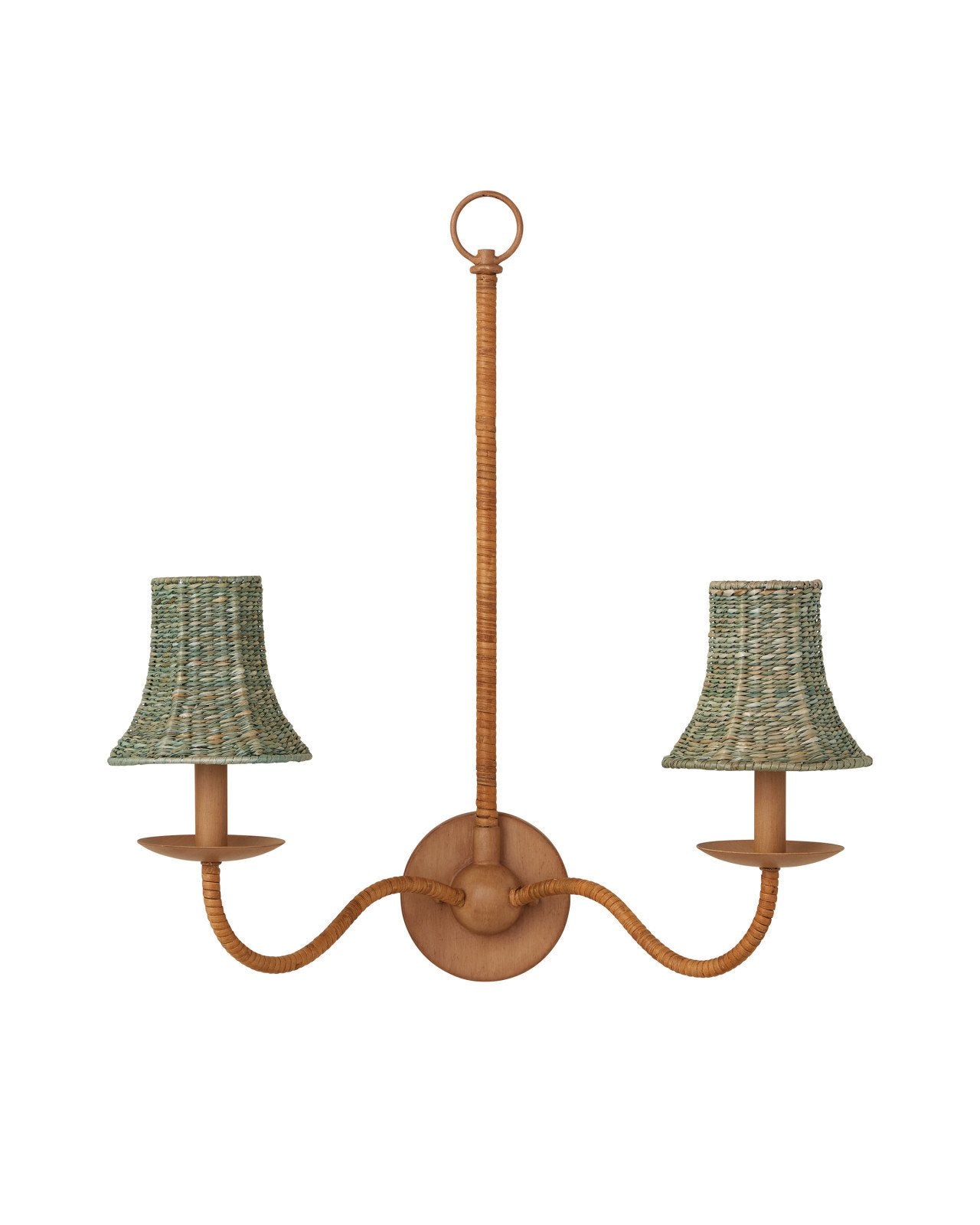 Bell Shaped Chandelier Shade Cover in Seagrass