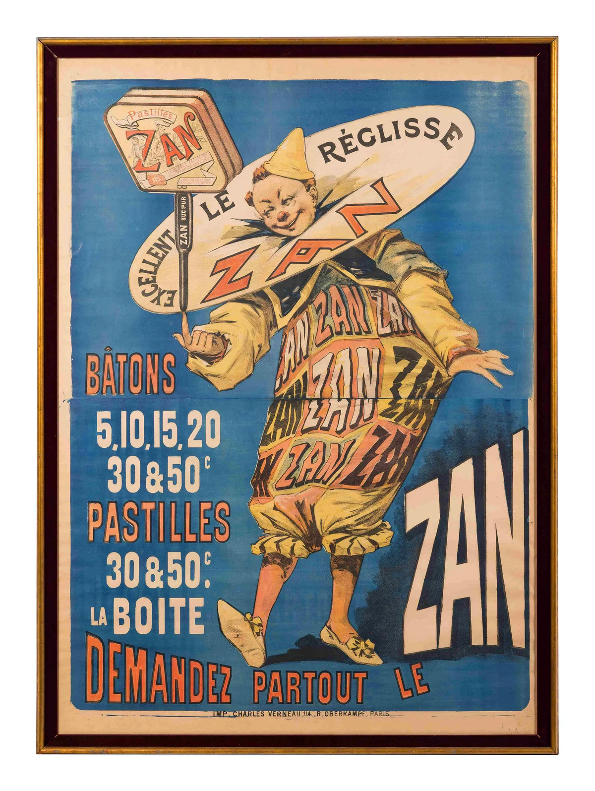 A French Poster for Zan Pastilles