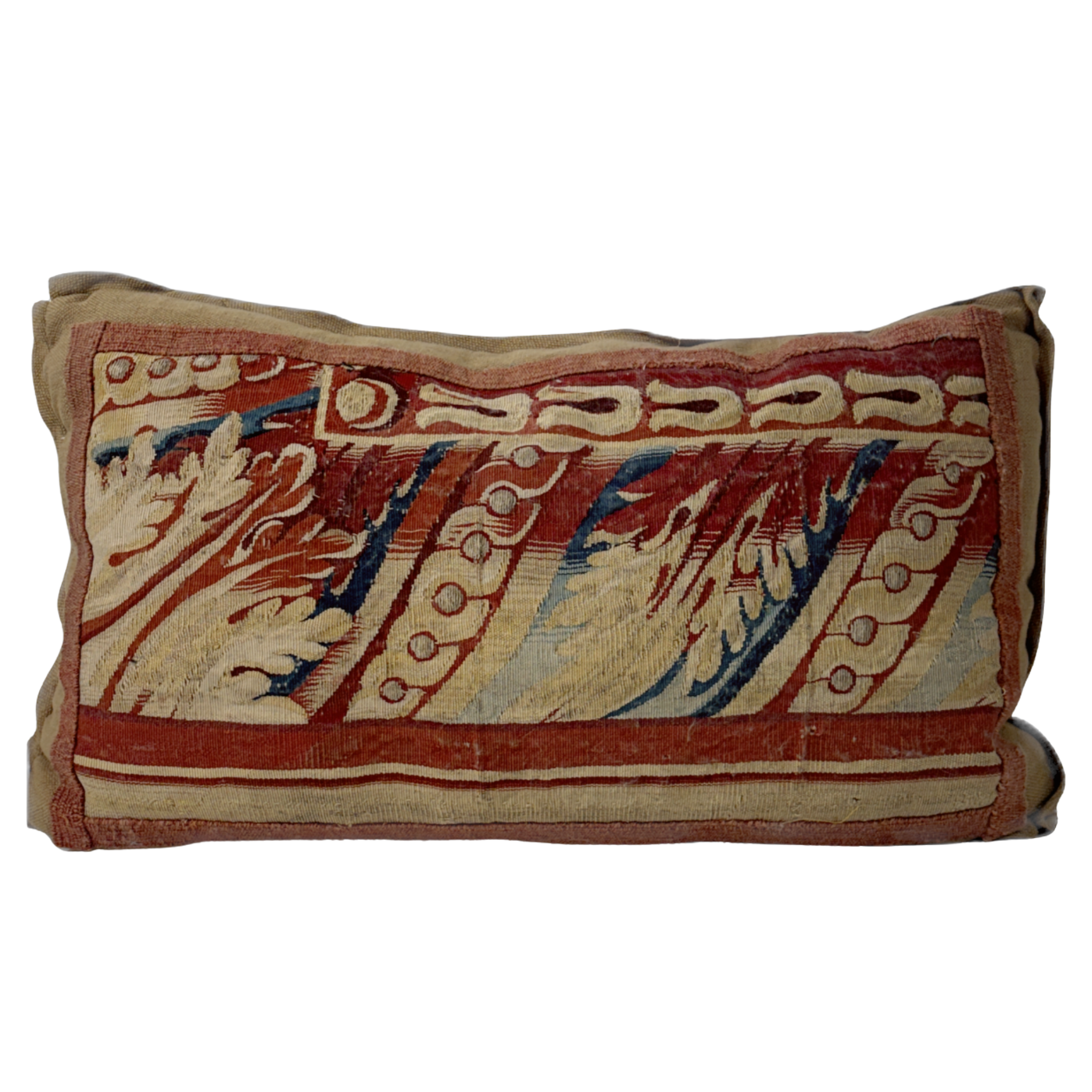18th century Italian tapestry lumbar pillow