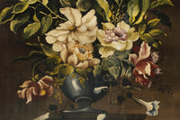 Pair of Dutch Style Flowers Still Life Paintings