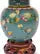 Chinese Cloisonne Floral Jar Lamp