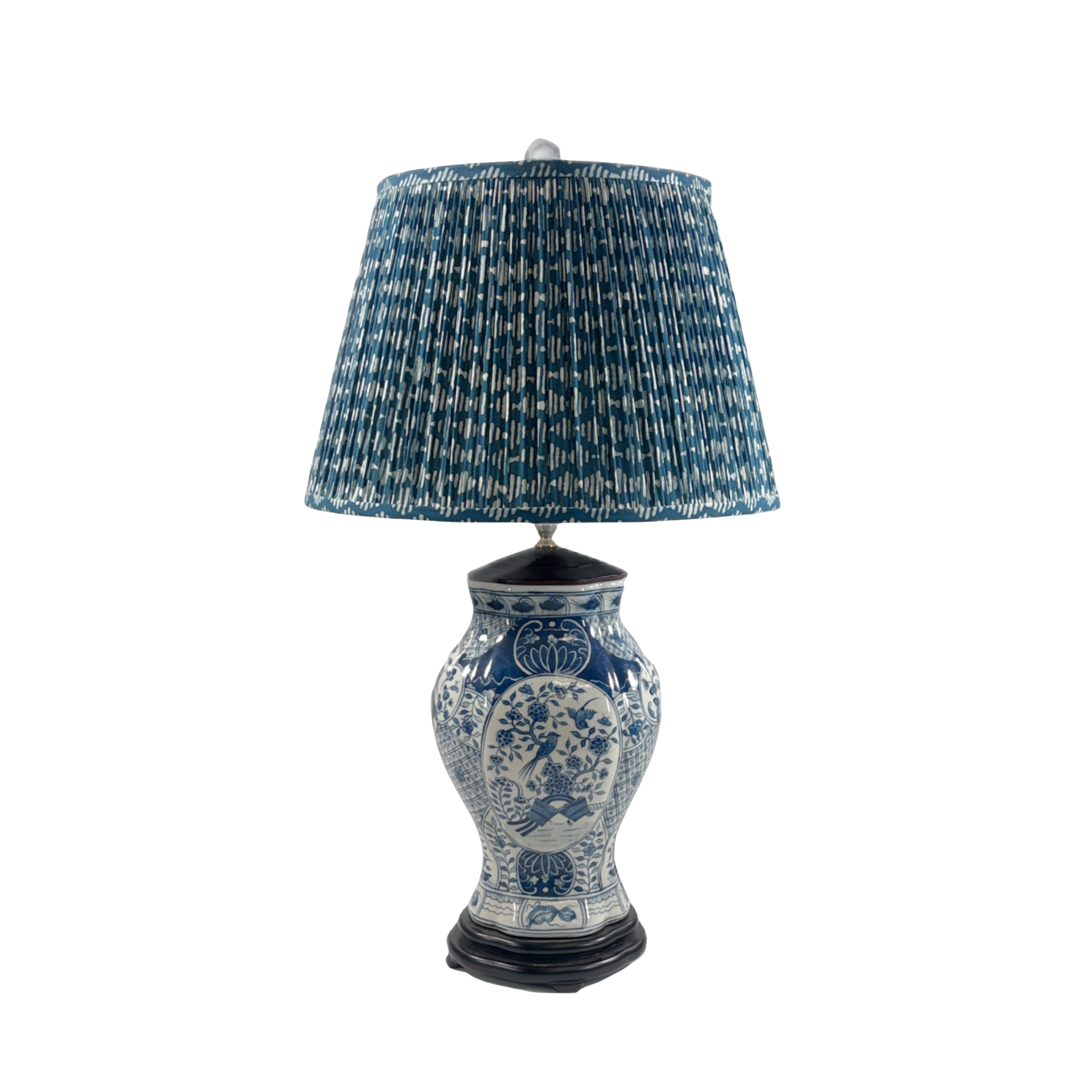 Delft Bird Porcelain Lamp