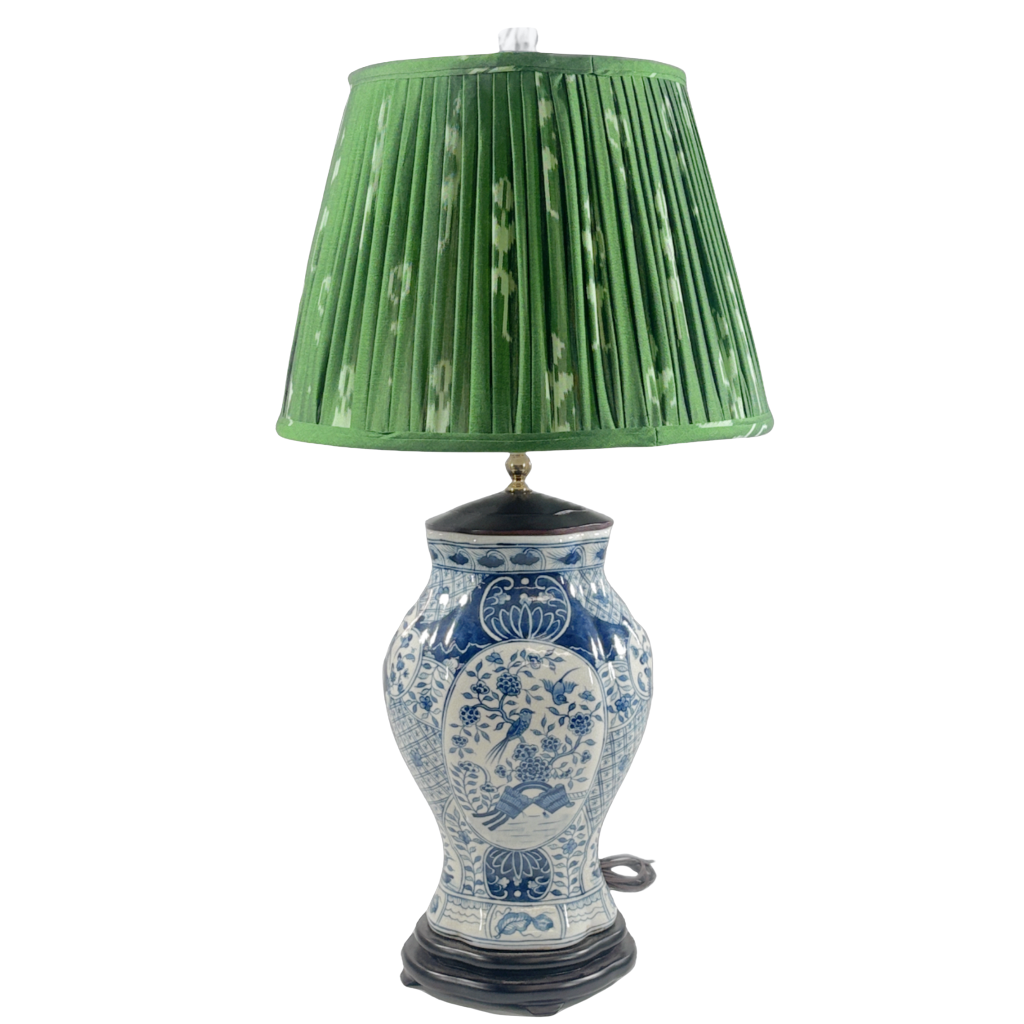 Delft Bird Porcelain Lamp