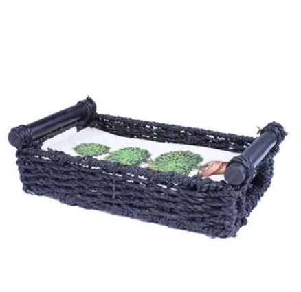 3 Part Tissue Basket in Seagrass