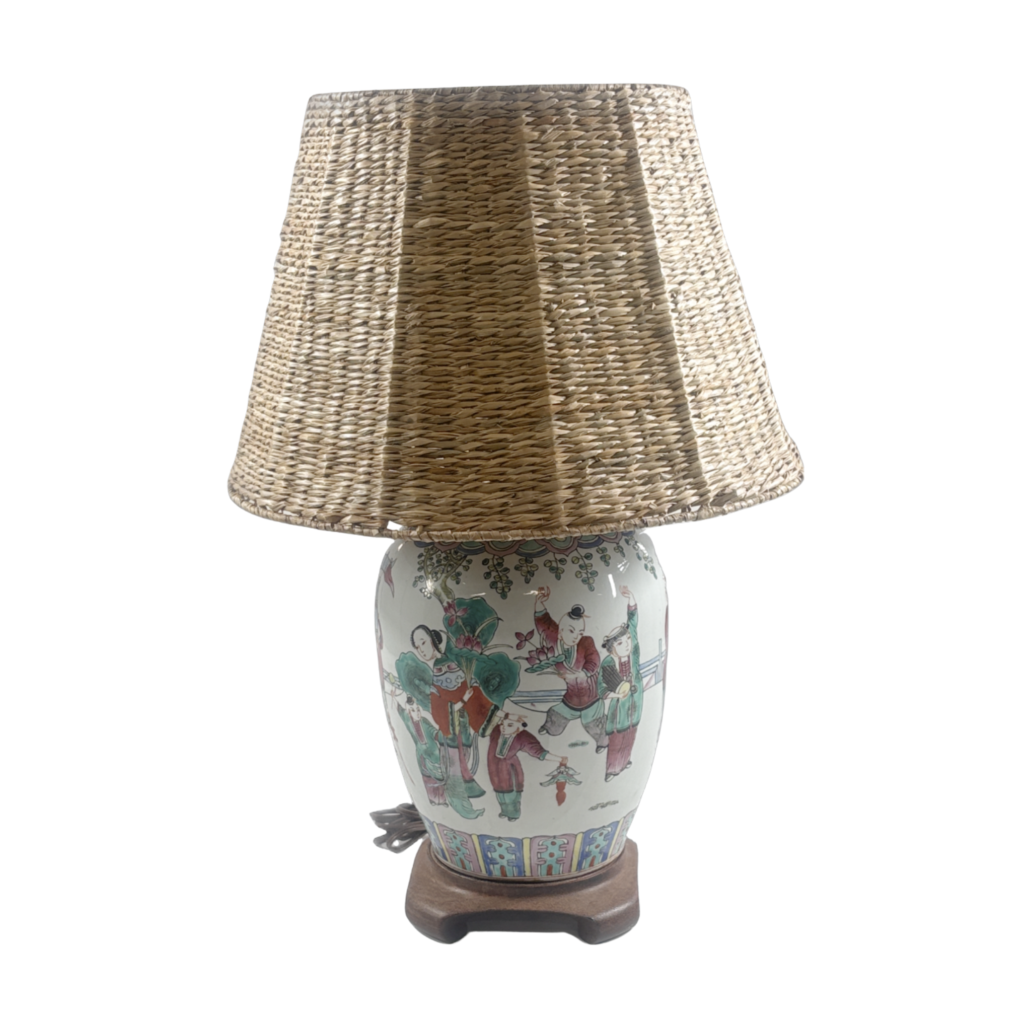 Chinese Garden Vase Lamp