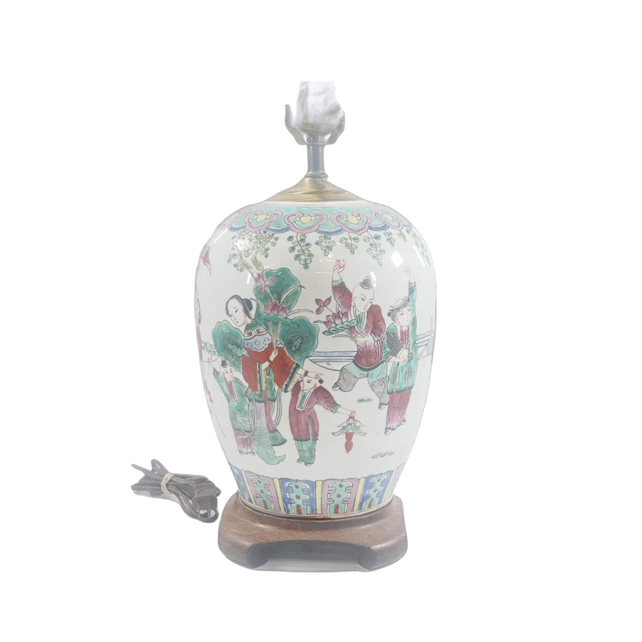 Chinese Garden Vase Lamp