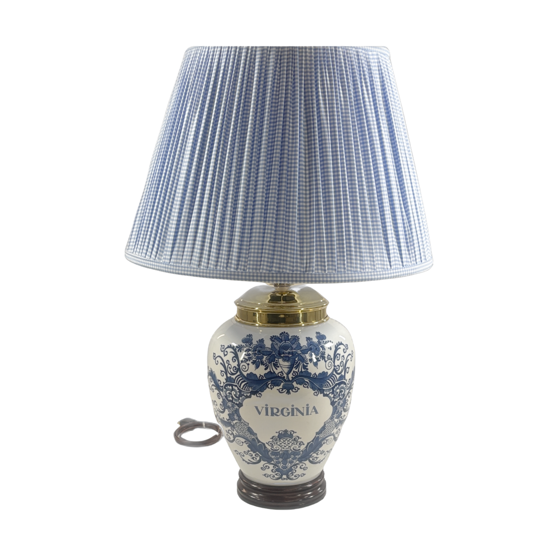 Virginia Blue and White Porcelain Jar Table Lamp