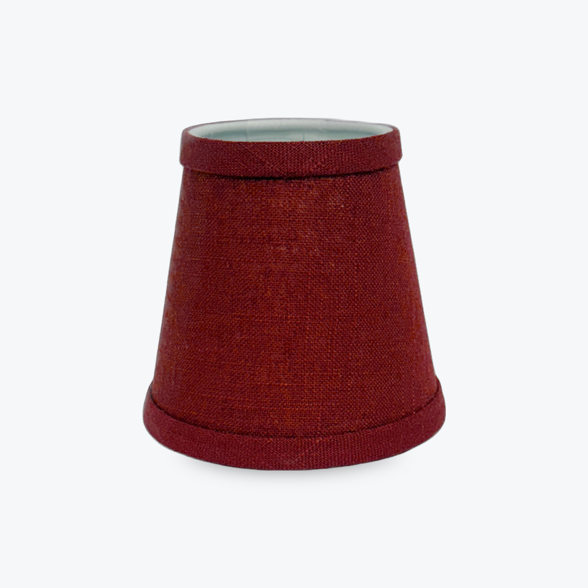 Ruby Red Linen Shade Cover