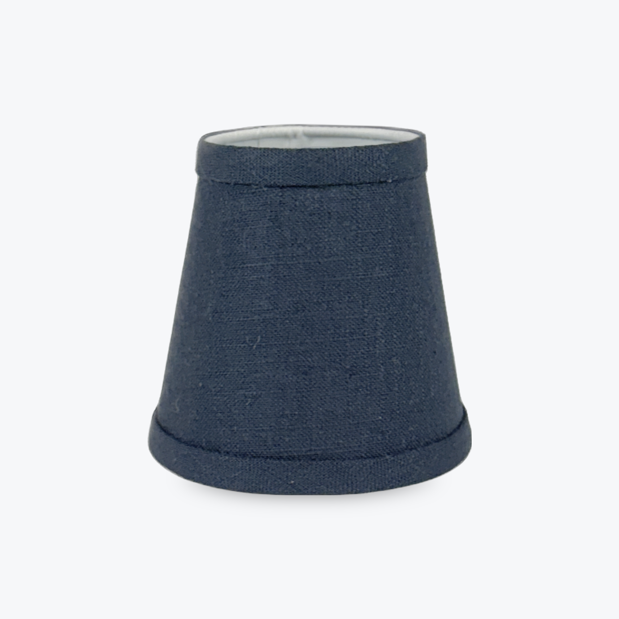 Navy Lurex Linen Shade Cover