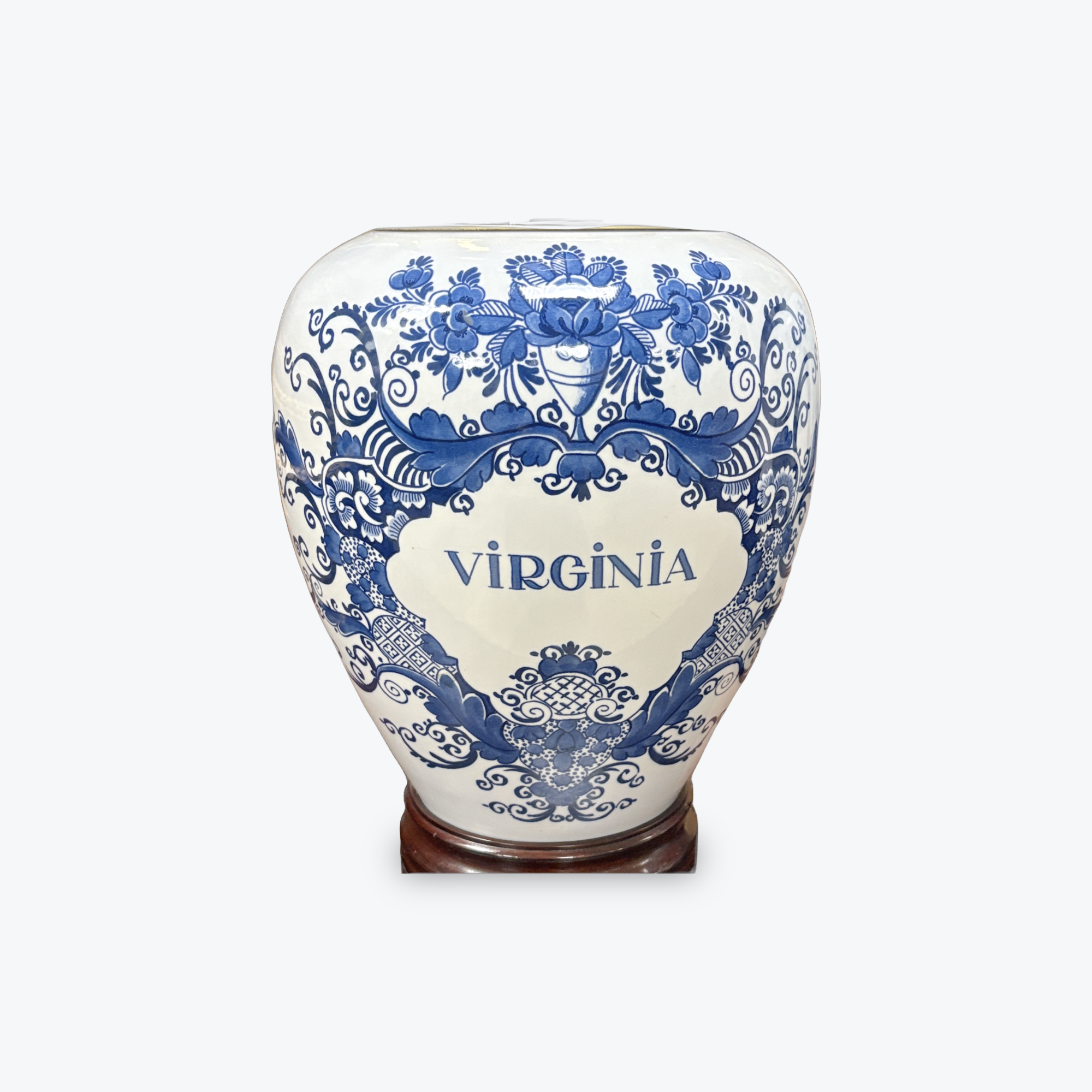 Virginia Blue and White Porcelain Jar Table Lamp