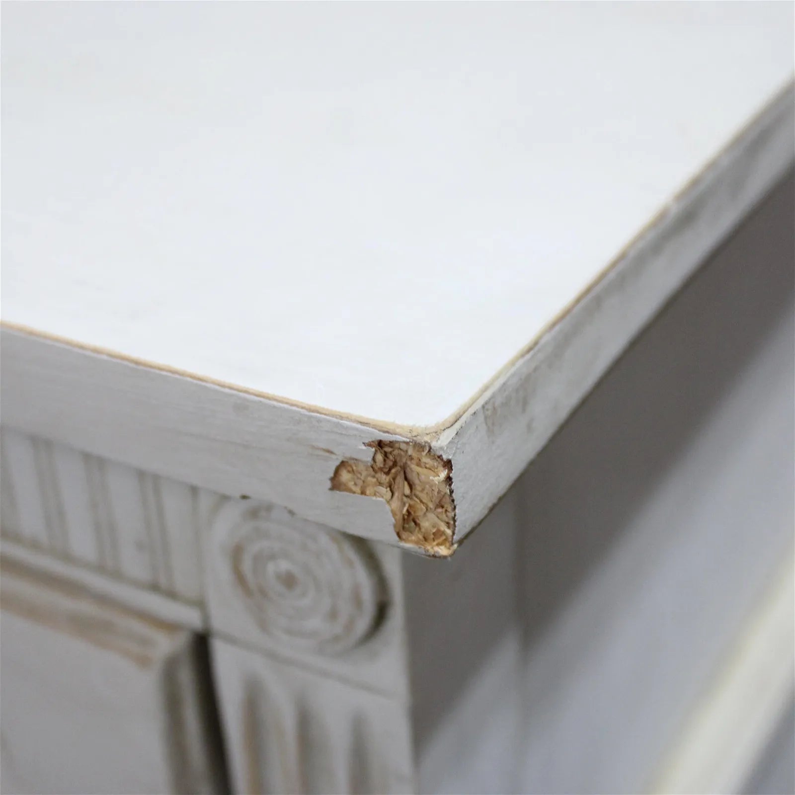 Painted Swedish Gustavian Style Six Drawer Chest