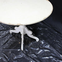 Round Painted Pedestal Base Table