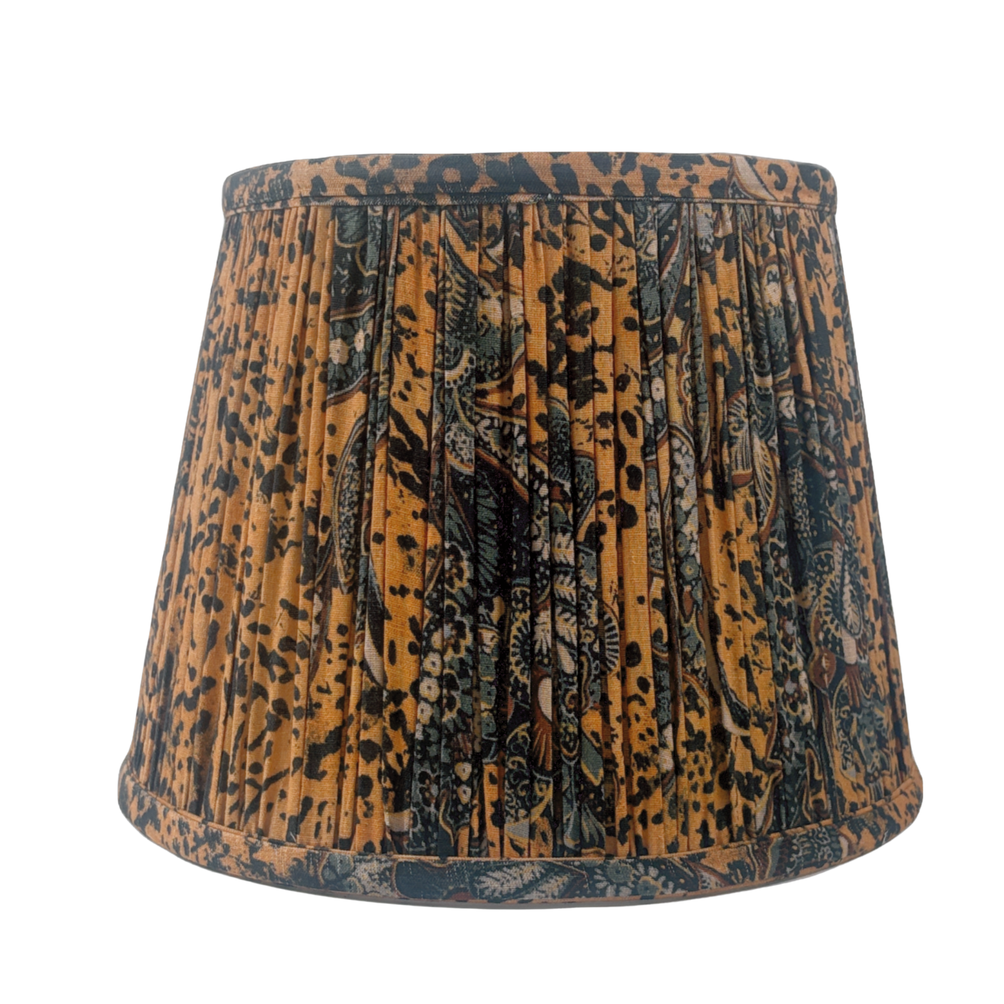 Gathered Leopard Floral in Empire