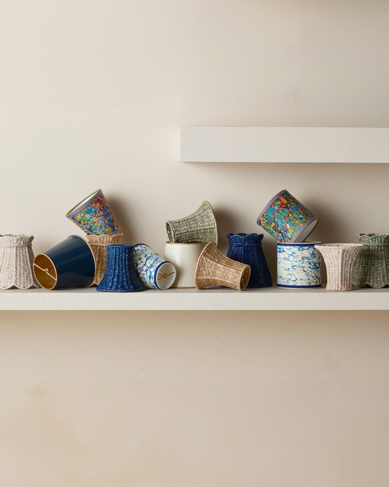 Bell Shaped Chandelier Shade Cover in Seagrass