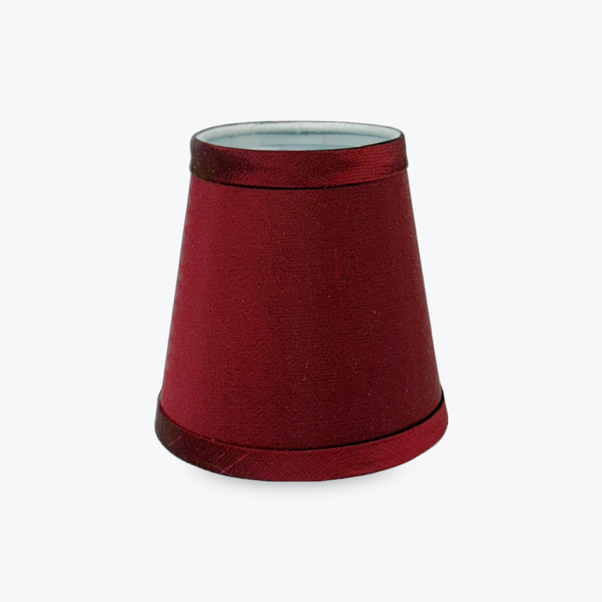 Dark Red Silk Shade Cover