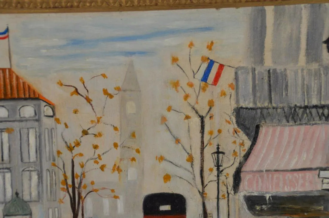 French Street Scene Painting