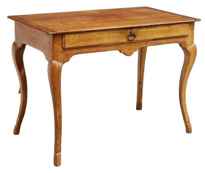 French Provincial Fruitwood Writing Work Table