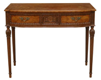 Carved Mahogany Console Hall Table