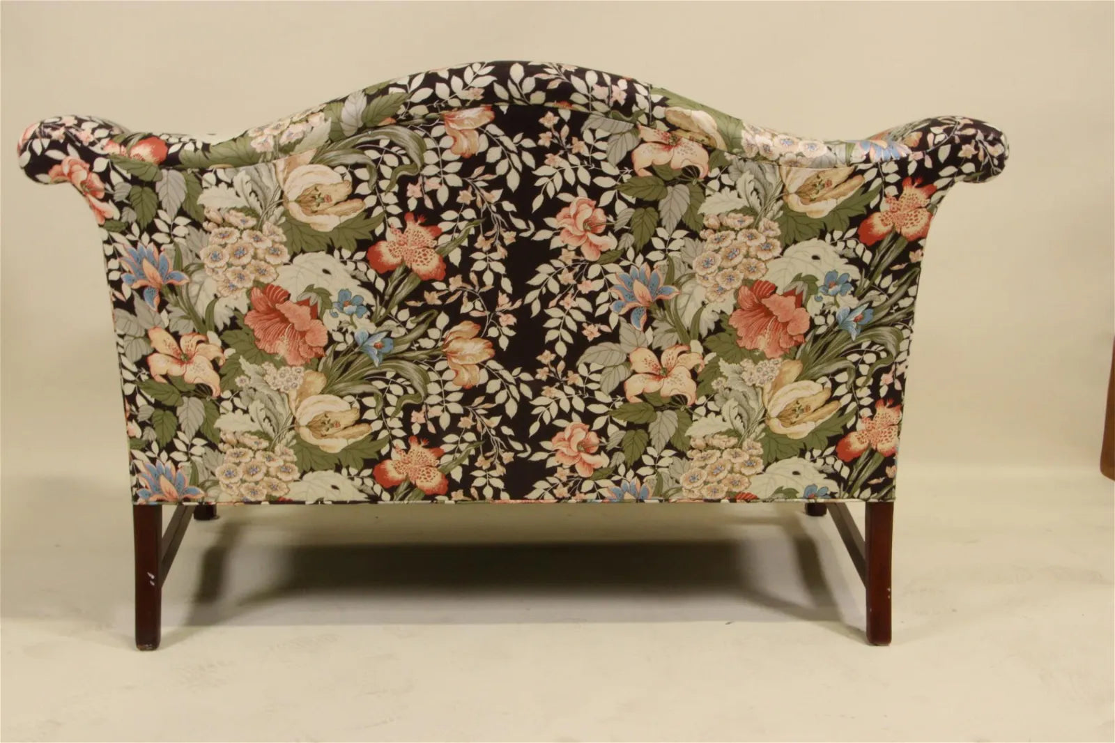 Reupholstered Fabric Loveseat
