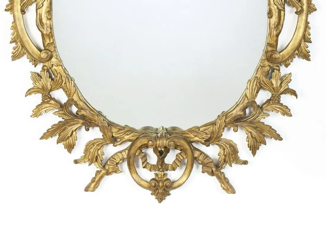 Early 20th Century Rococo Stye Giltwood and Gesso Mirror