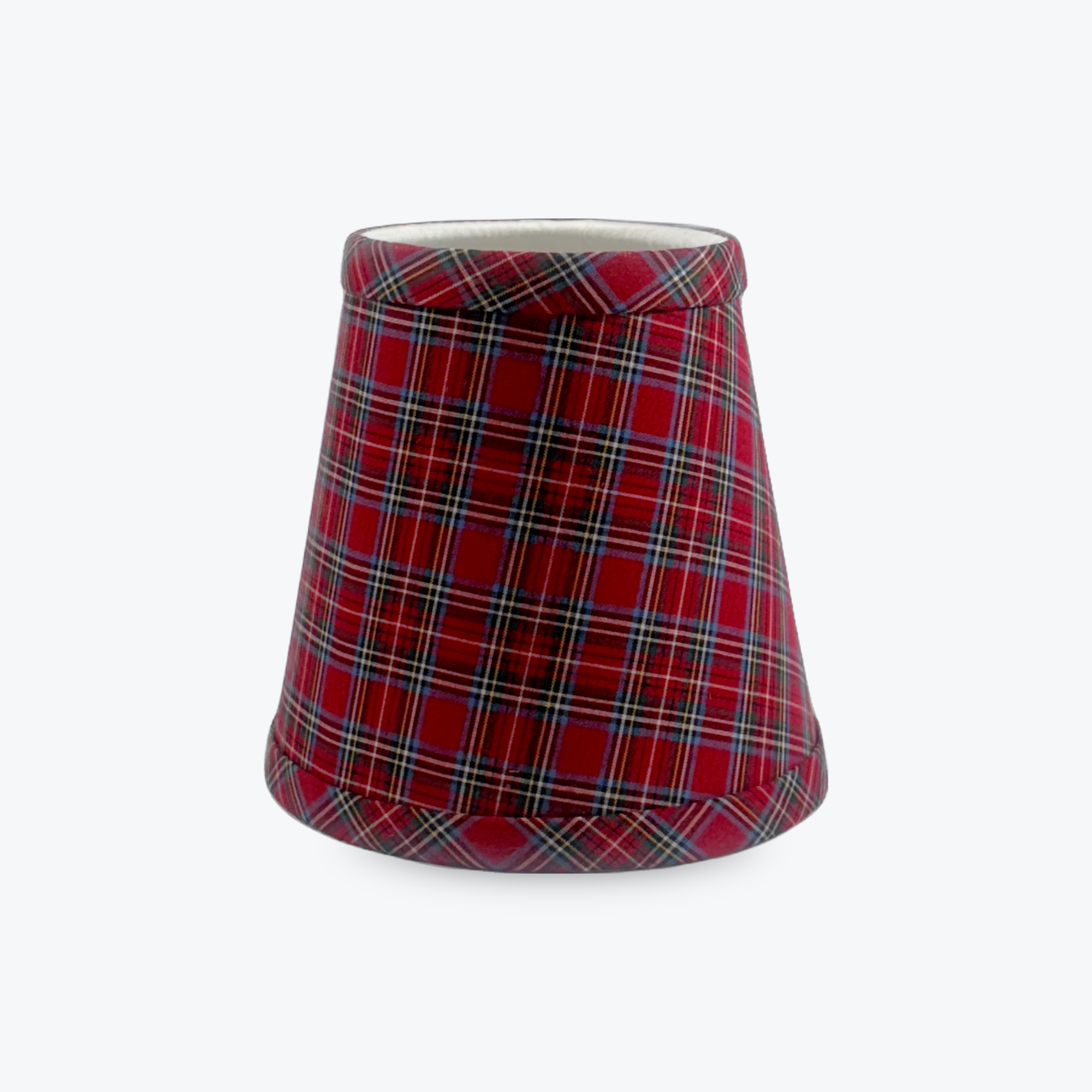 Red Stewart Plaid Shade Cover