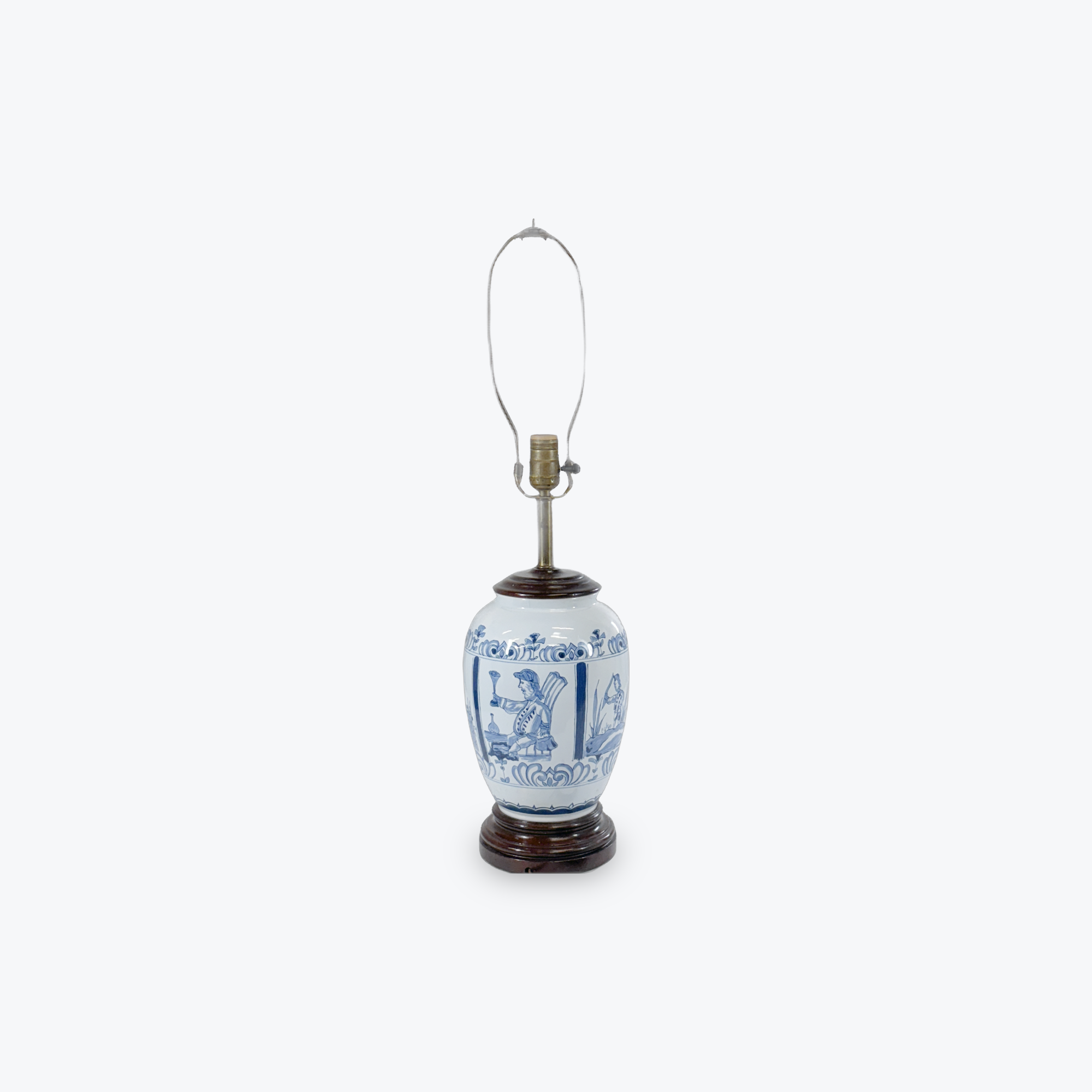 tobacco lantern Williamsburg Blue and White Tobacco Jar Table Lamp