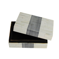 Black Stripe Bone Box