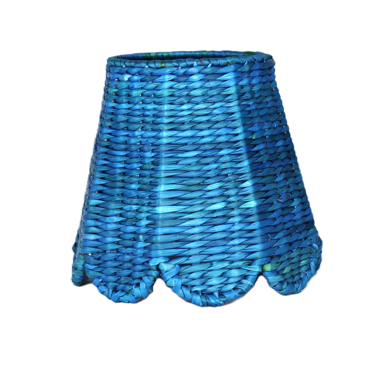 Small Seagrass Shade Cover (Scalloped in Blue)