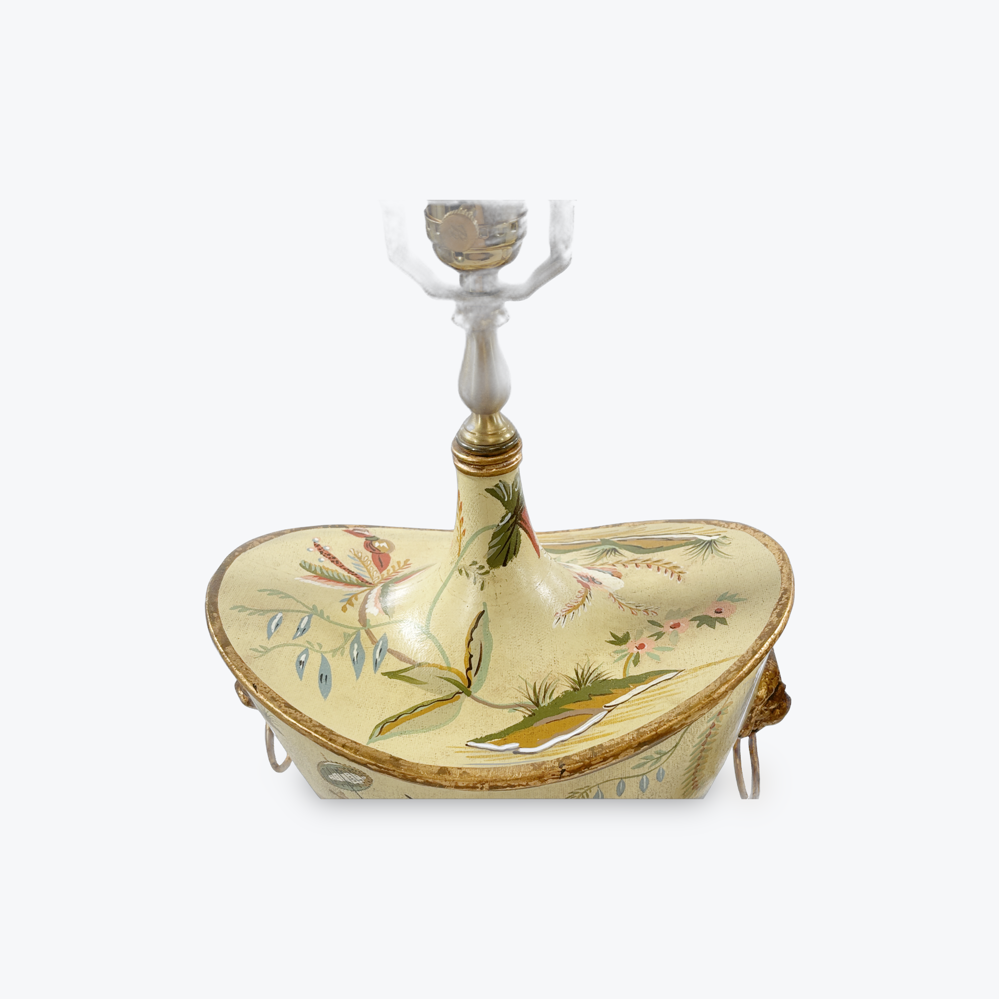 Pair of Chinoserie Decorated Gilt and resin Lamps