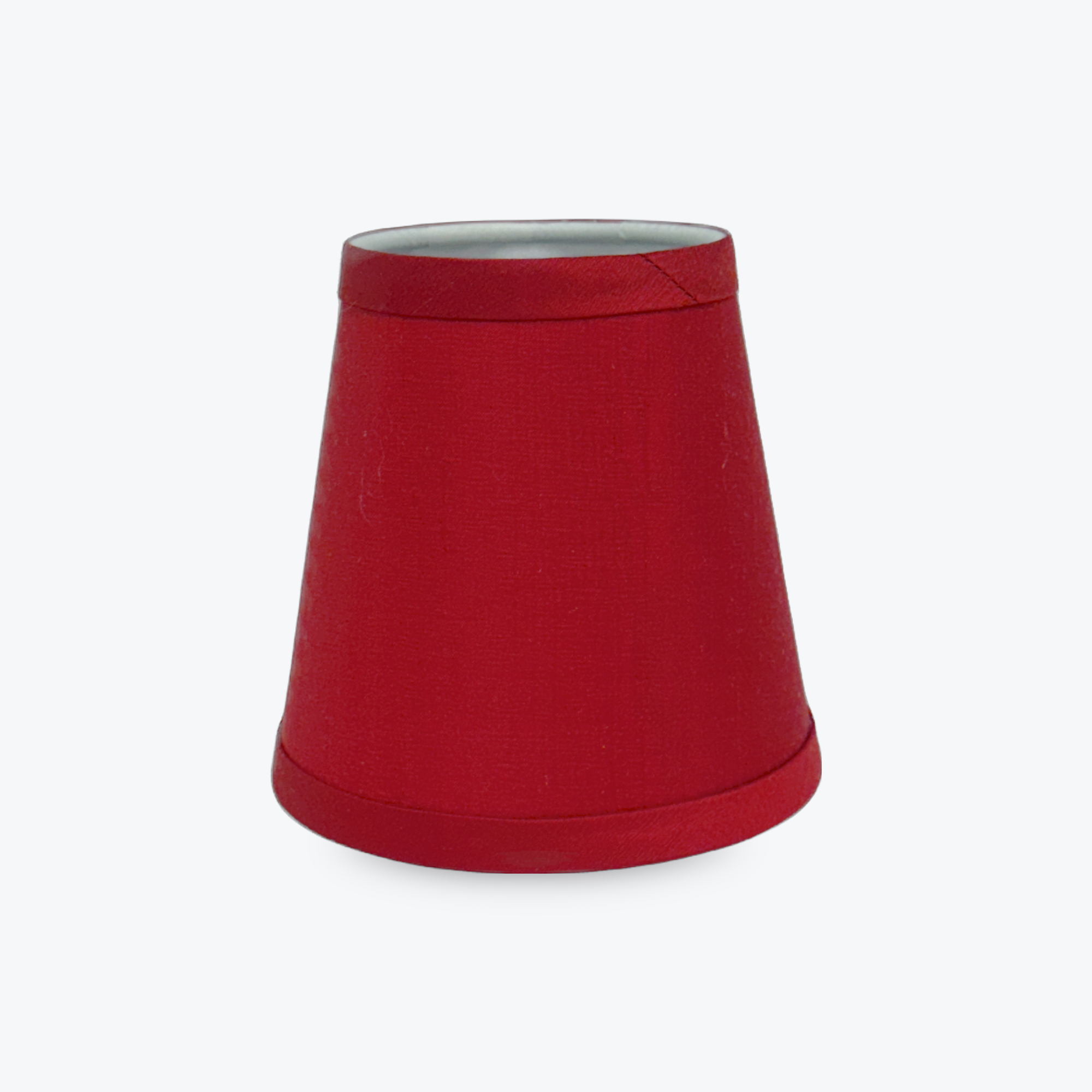 Bright Red Silk Shade Cover