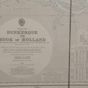 Early 20th C. Navigation Maps, Custom Framed, Various Sizes