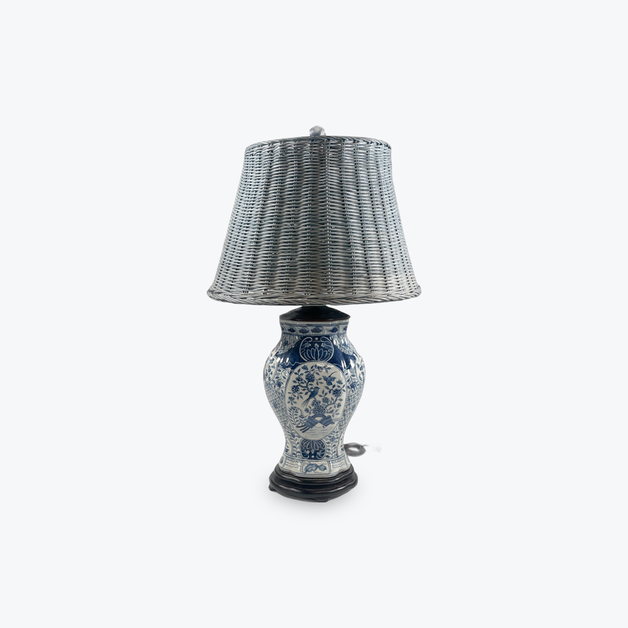 Delft Bird Porcelain Lamp