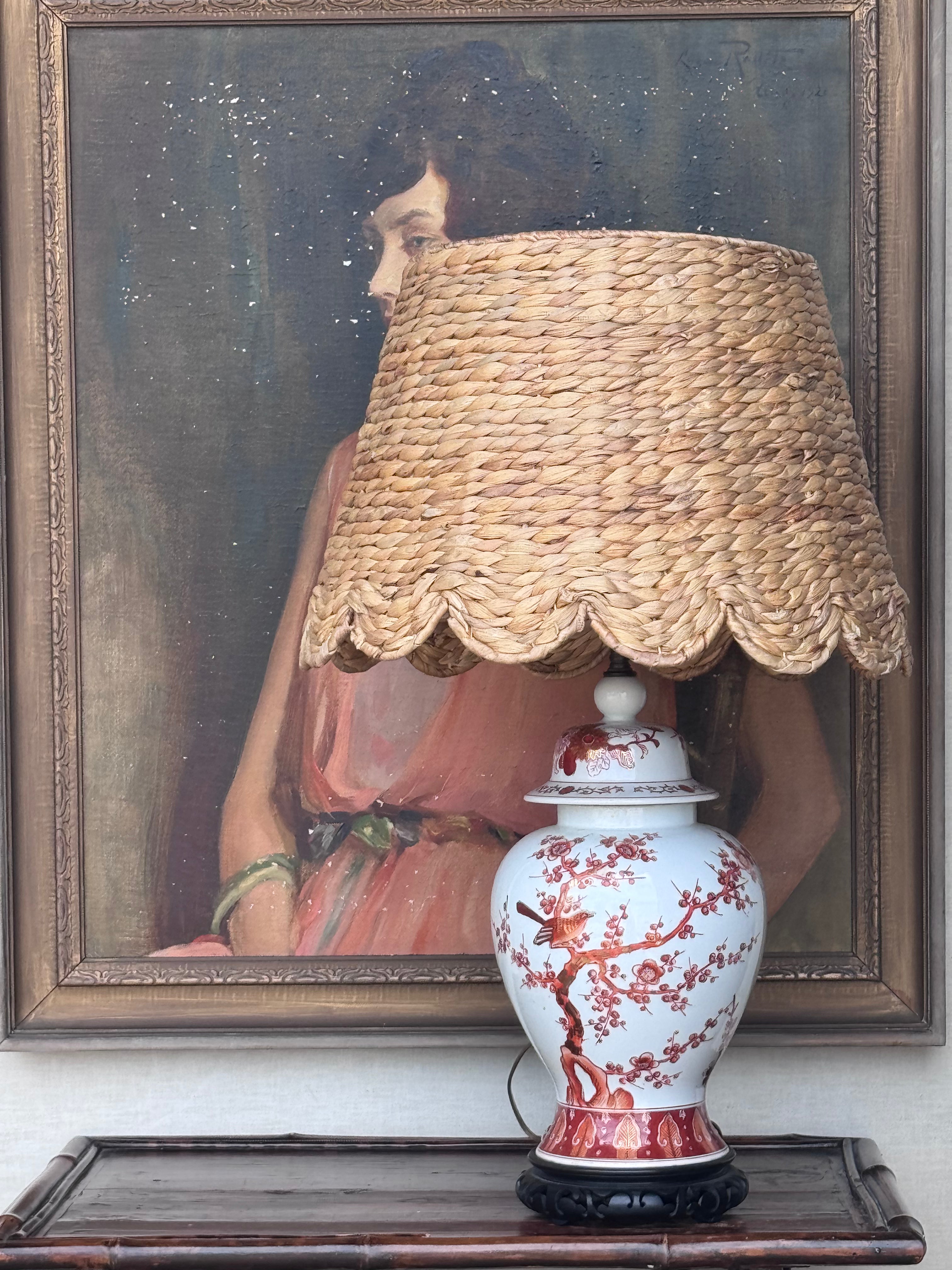 Pair of Asian-style Ginger jar Lamps
