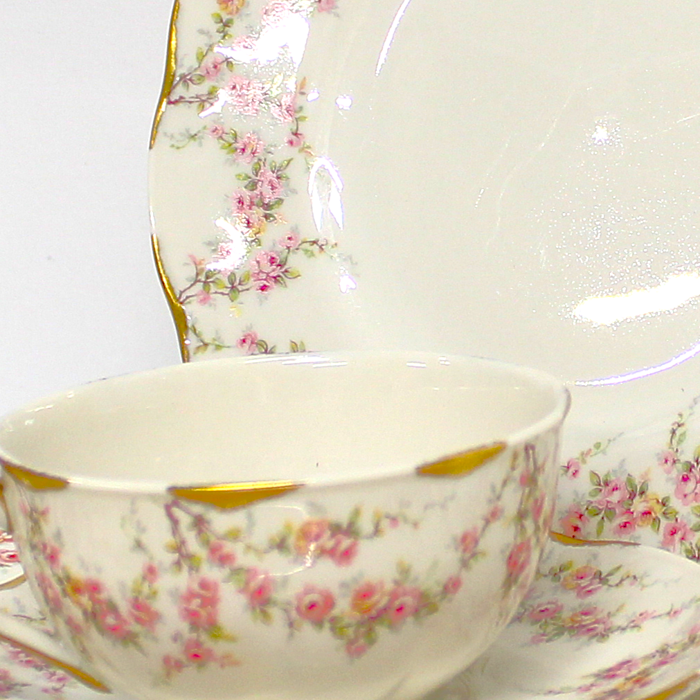 Pink Haviland Varenne Dinnerware (46-piece set)