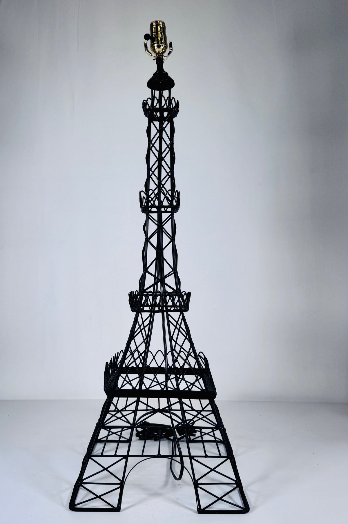 French Parisian Eiffel Tower Metal Lamp