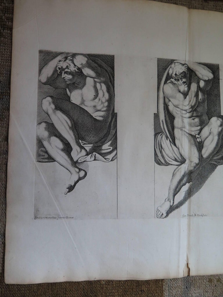 17th Century Pair of Engravings by Carlo Cesion