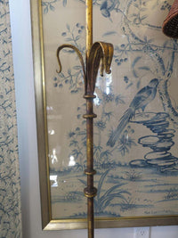 Antique Baroque Gilded Iron Torchiere