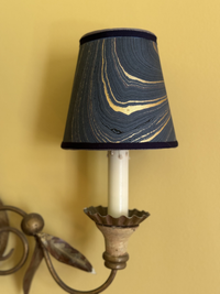 Sconce Lampshade in Marbled Sapphire