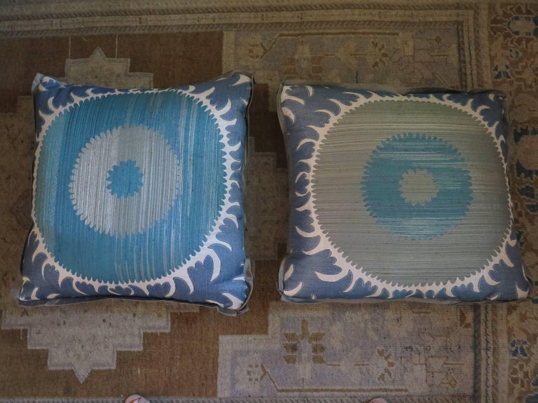 Pair of Custom Donghia Suzani Pillows