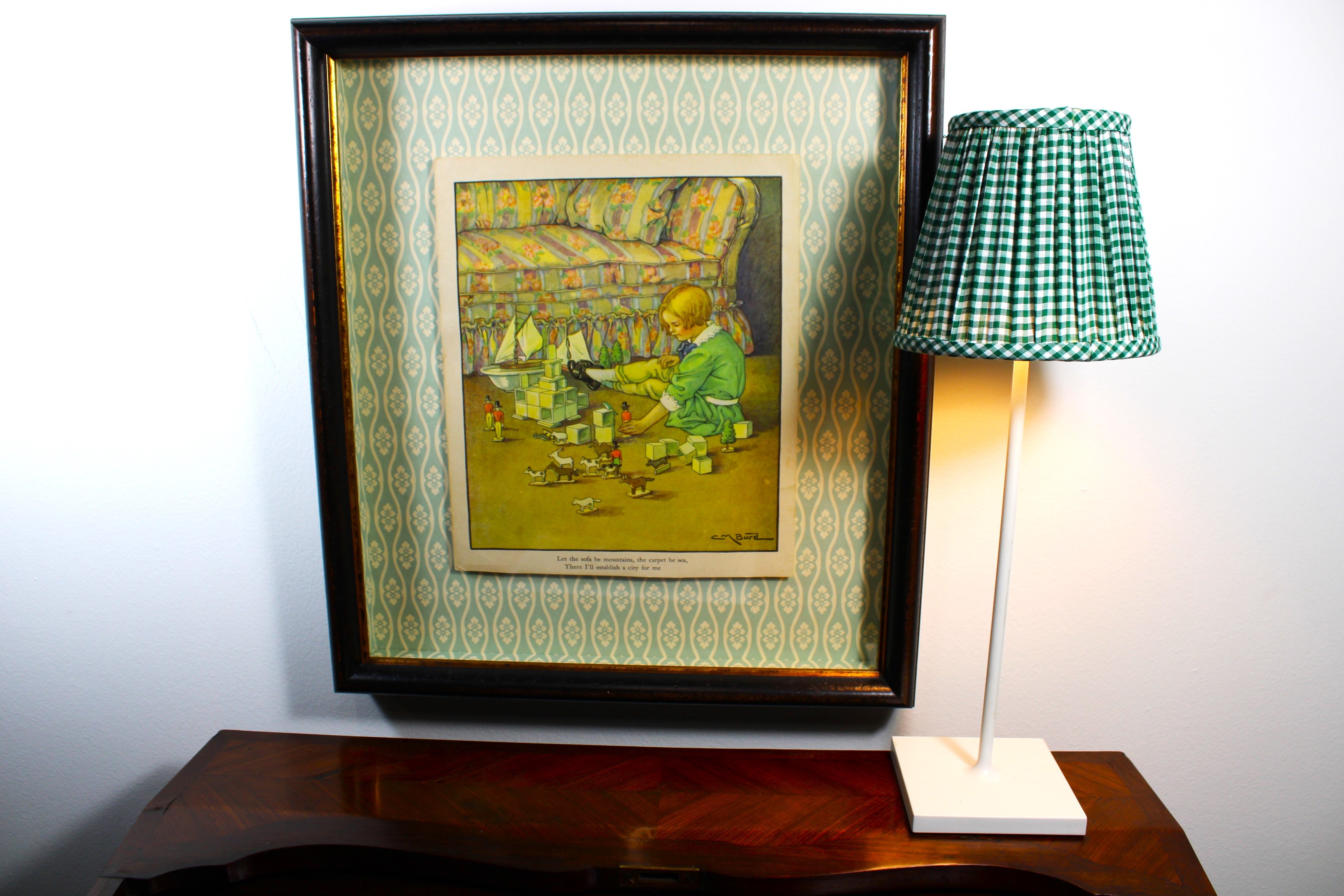 Maison Maison Design Gathered Fabric Lampshade - Thumbnail 3