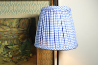 Small Maison Maison Design Shade Cover (Gingham in Light Blue)