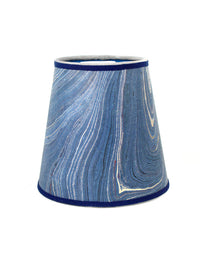 Small Empire Lampshade in Marbled Blue