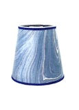 Small Empire Lampshade in Marbled Blue