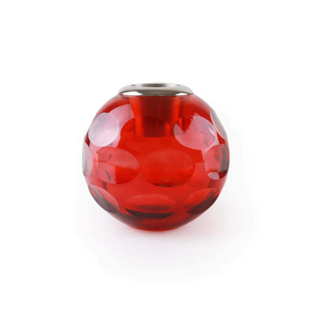 Round Red Glass Match Striker