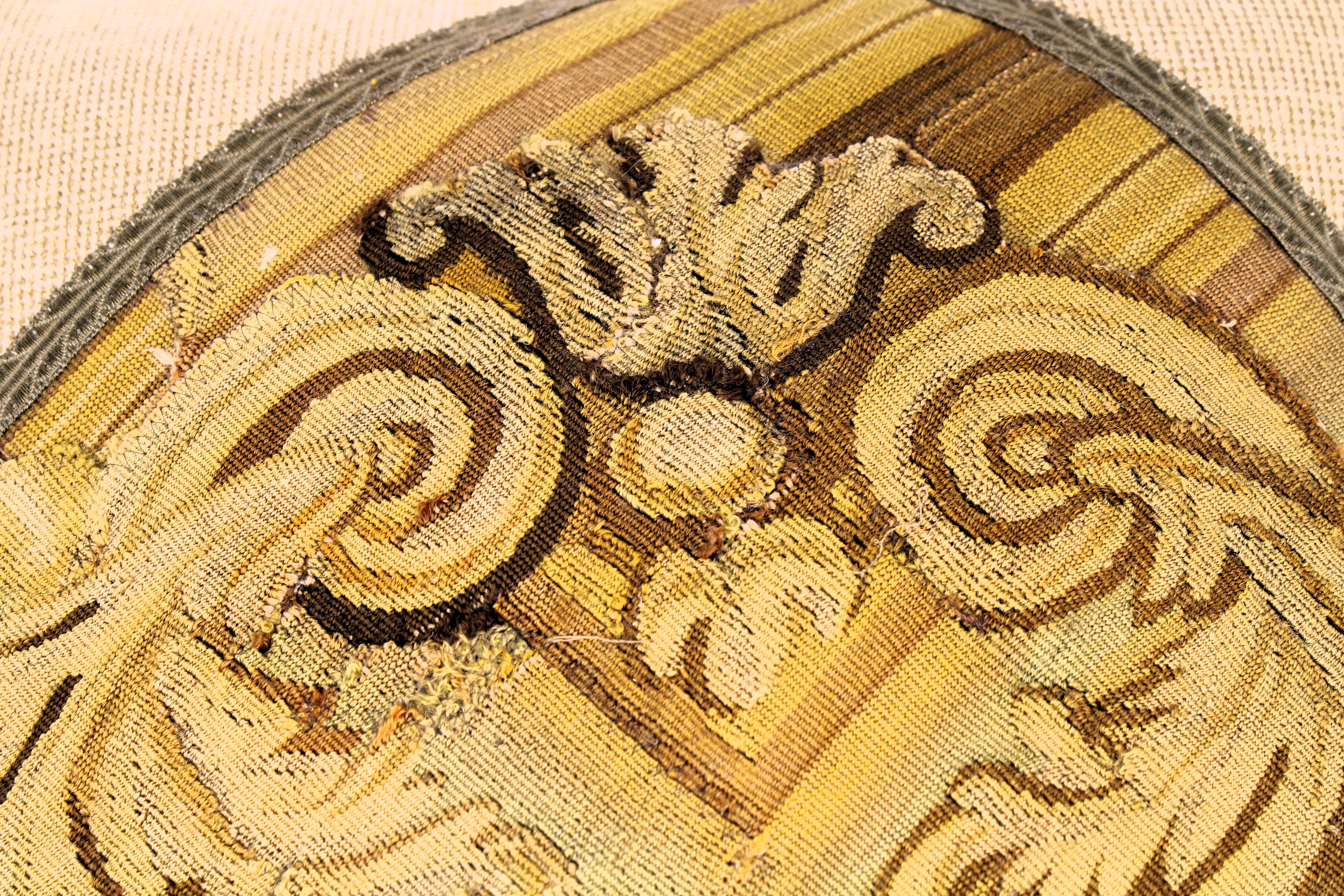 19th C. Tapestry Pillow