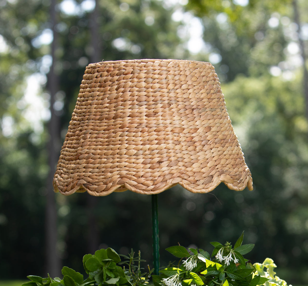 Water Hyacinth Shade Cover (Scalloped in Natural)