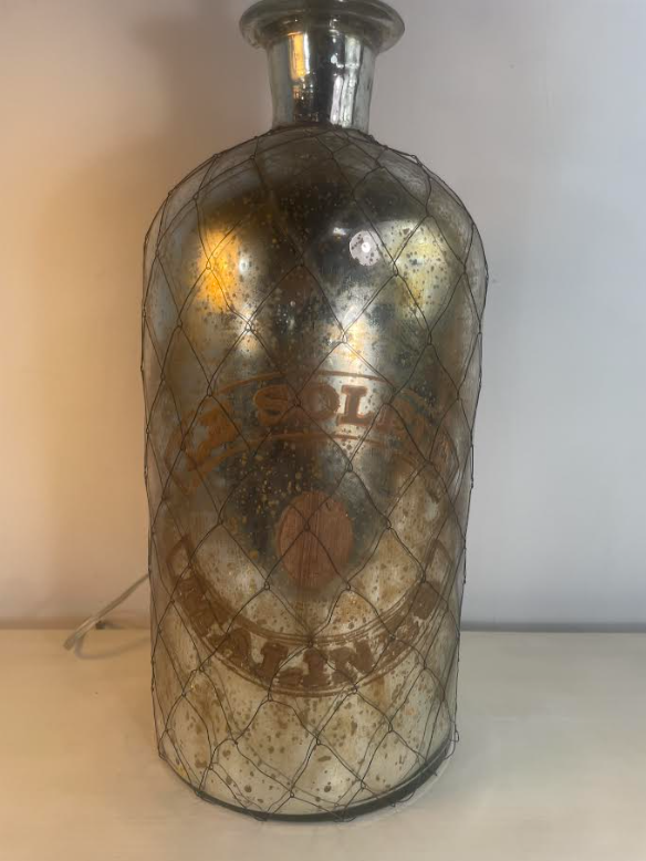 Pair of Mercury Glass Lamps