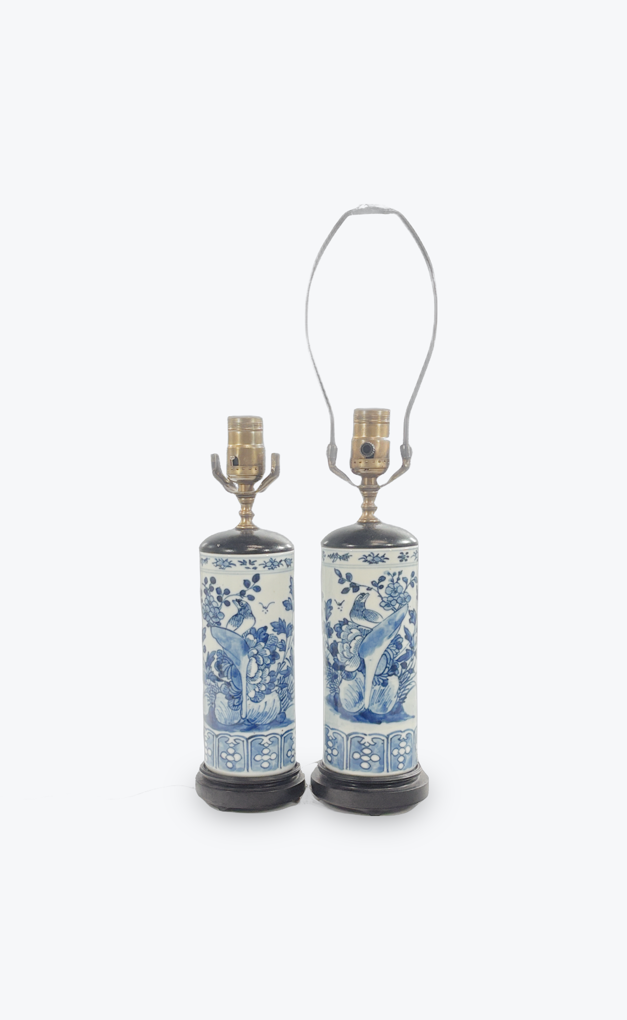 Pair of Vintage Asian Porcelain Table Lamps