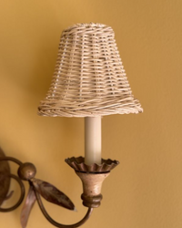 Sconce Rattan Lampshades (Empire in Ivory)