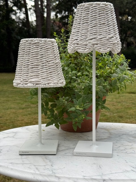 Twisted Rope Shade Cover (Empire in white)